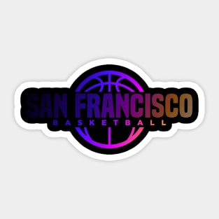 San Francisco Basketball Sticker